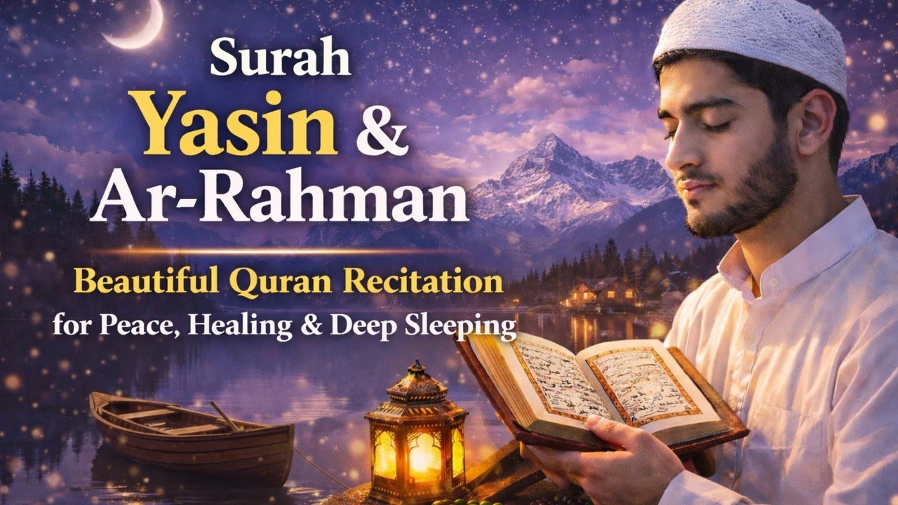Surah Yasin & Ar-Rahman | Beautiful Quran Recitation for Peace , Healing & Deep Sleeping