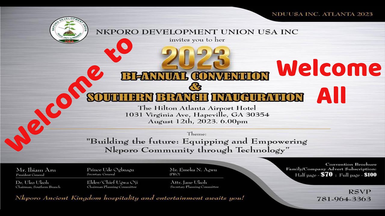 NKPORO DEVELOPMENT UNION USA INC 2023 BI ANNUAL CONVENTION & SOUTHERN BRANCH INAUGURATION - RAW CLIP