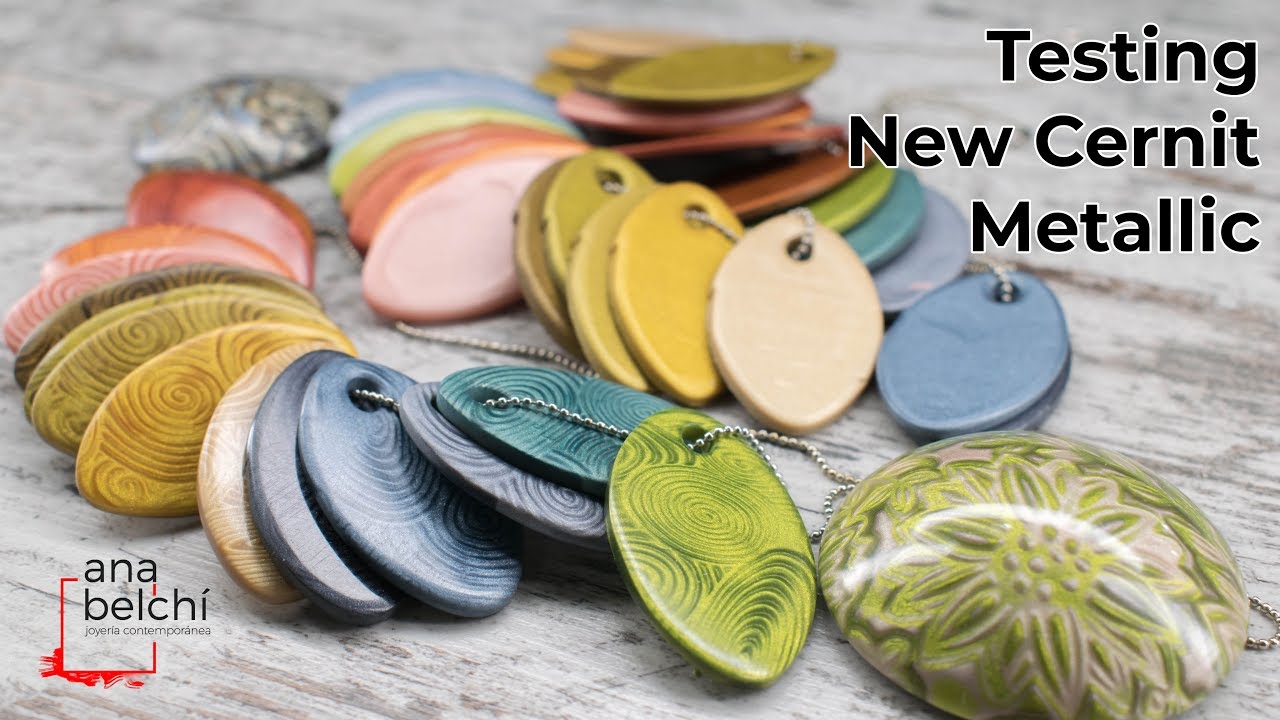 Testing New Cernit Metallic + Mica Shift & Mokume Gane tutorial - Polymer Clay | Ana Belchí