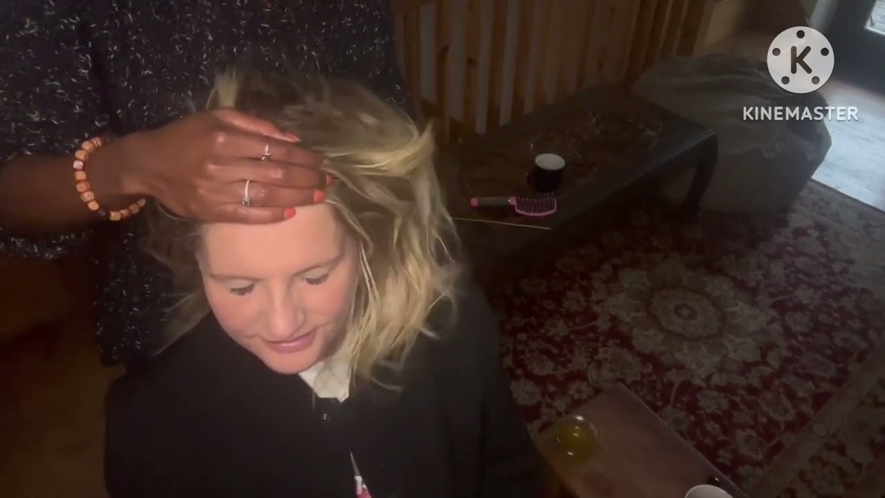 ASMR 😴 intense scalp check and oiling| scalp scratch | head massage # tingles # sleepy # hairoiling