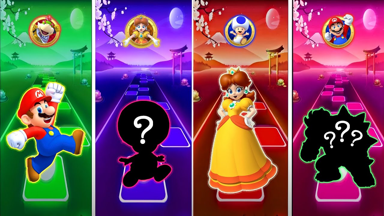 Guess Who’s Joining Daisy and Mario? Find the Right Position for the Mystery Characters | Fun Mario