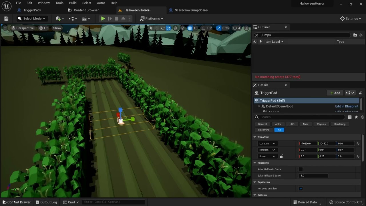 Creating Your Jump Scare - animating the scare.