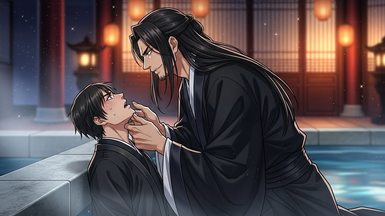 In the hot spring, he discovers the powerful eunuch is actually a fully functional man...