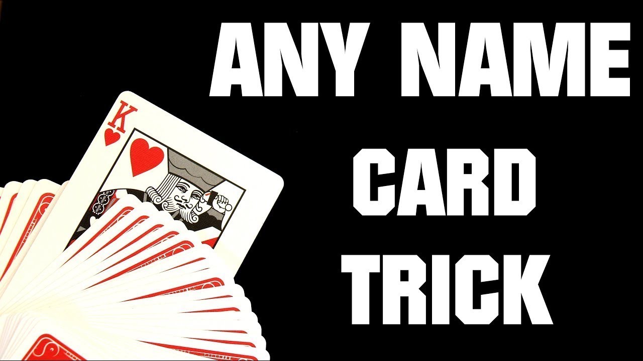 ANY NAME - Impromptu Card trick Tutorial!