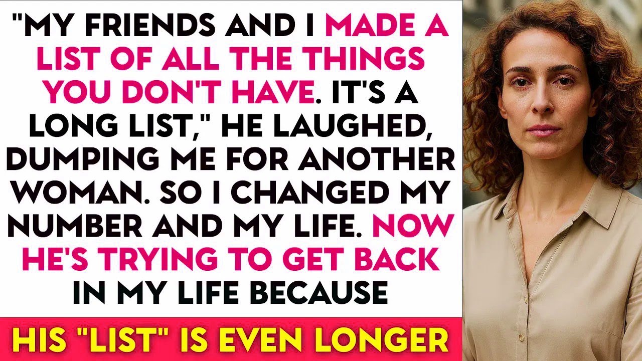 'My Friends And I Made A List Of All The Things You Don't Have. It's A Long List,' He Laughed...
