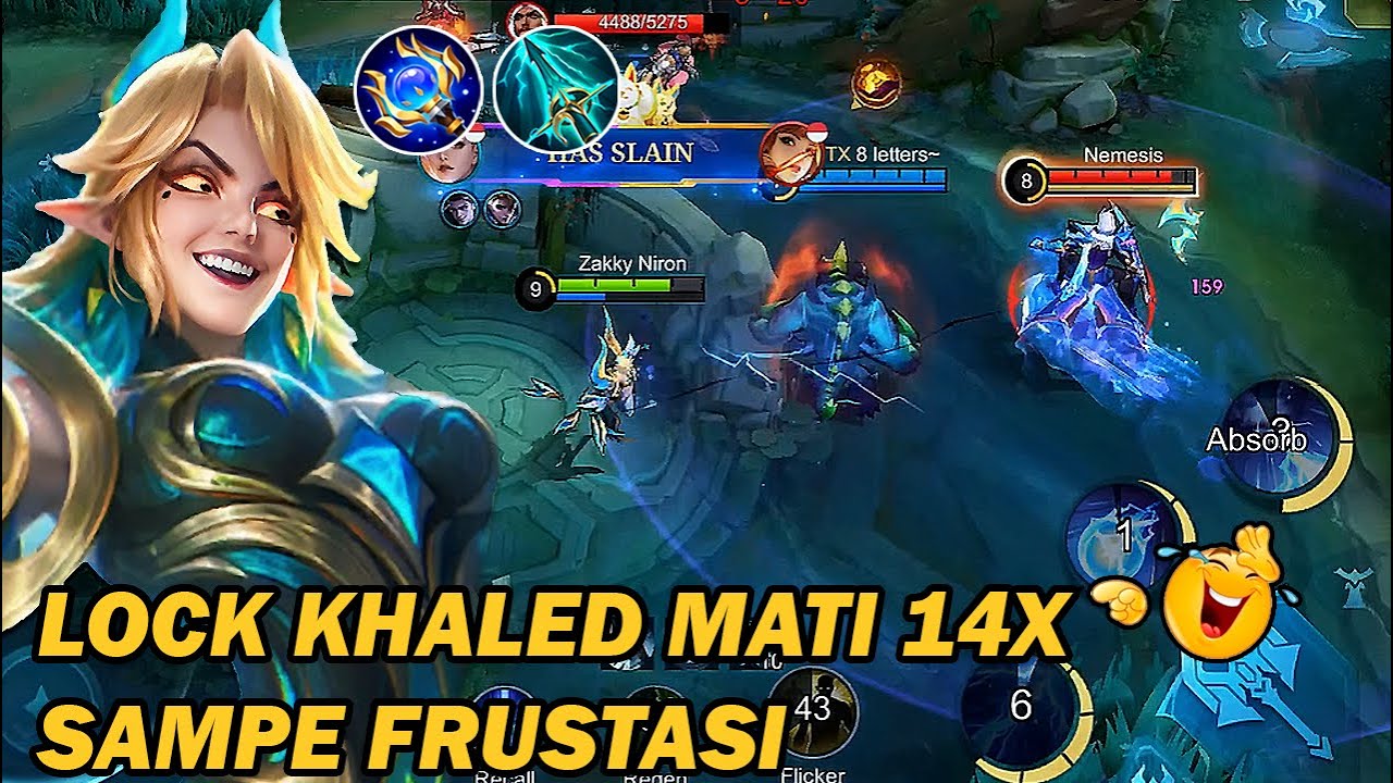 EUDORA MODE DENDAM!! LOCK KHALED SI PALING JAGO SAMPE KESAL‼️- MLBB