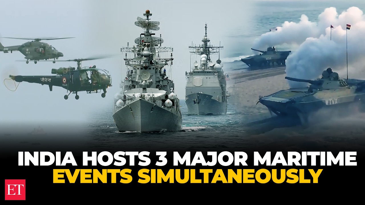 In a first, India hosts three major maritime events simultaneously from February 15–25