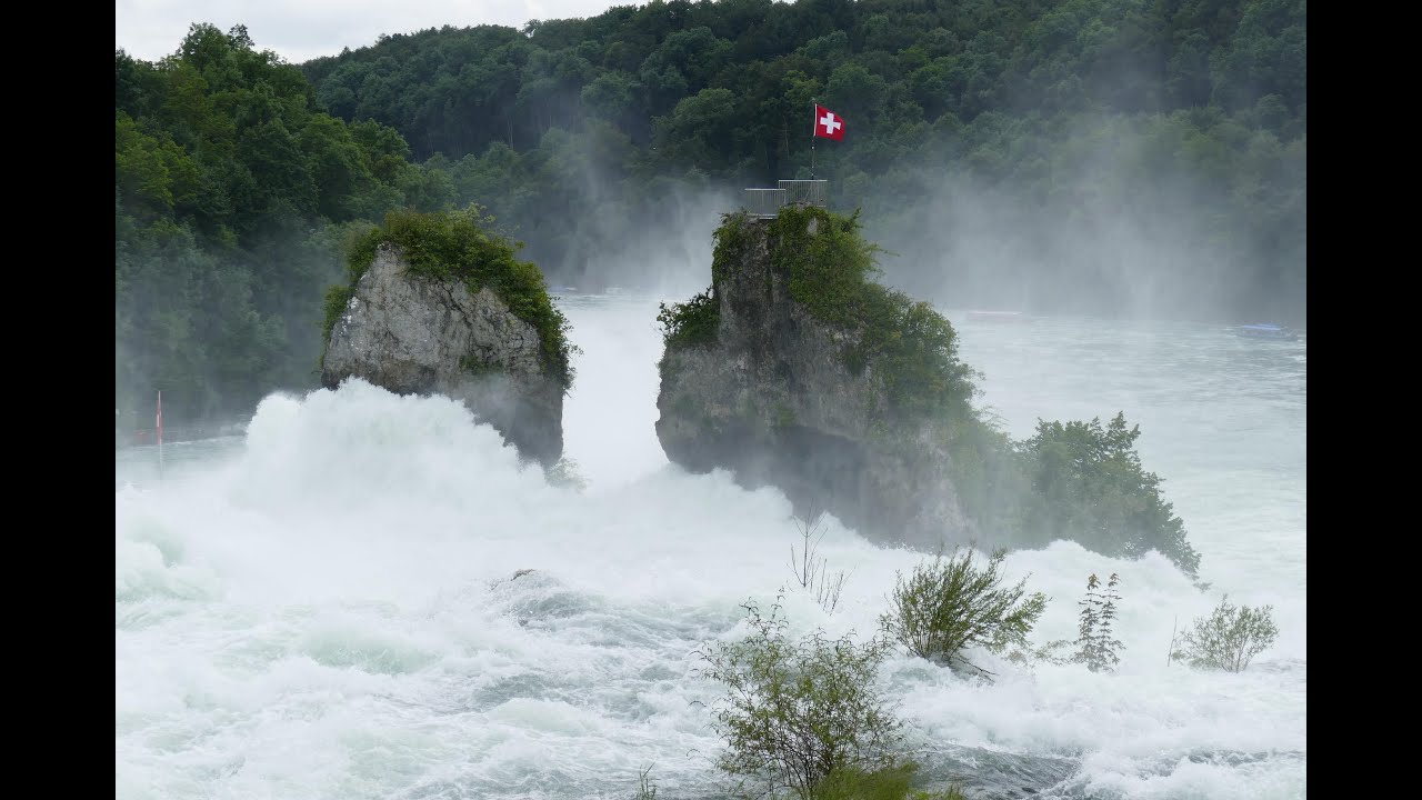 Riesige Wassermengen am Rheinfall - life today 19/06/2016 - Hochwasser
