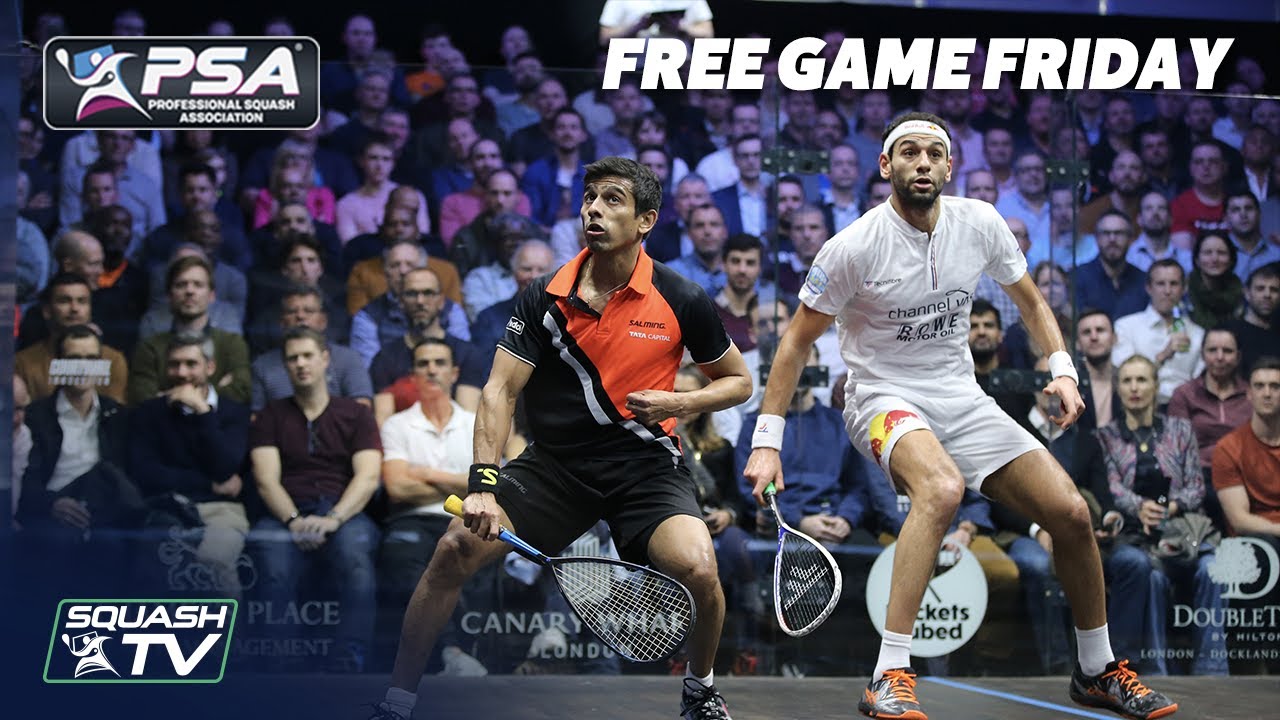 Squash: "THE QUALITY IS JUST GOING UP!" - ElShorbagy v Ghosal - Canary Wharf 2020 - Free Game Friday