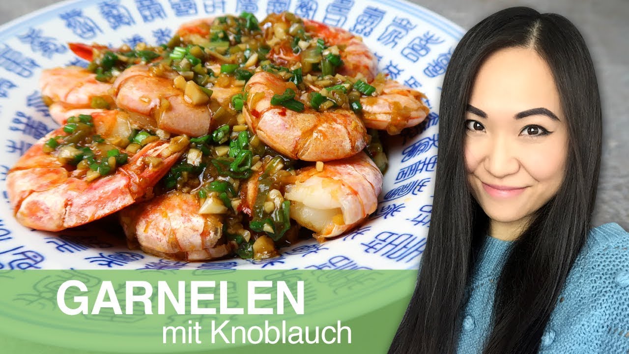 REZEPT: gebratene Garnelen mit Knoblauch | Garnelen asiatisch zubereiten