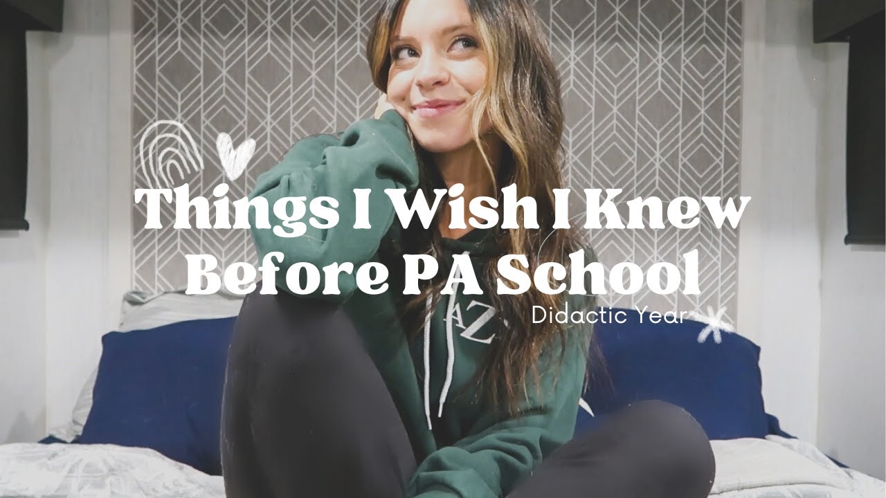 Things I Wish I Knew Before Didactic Year | pa school, studying, life in school