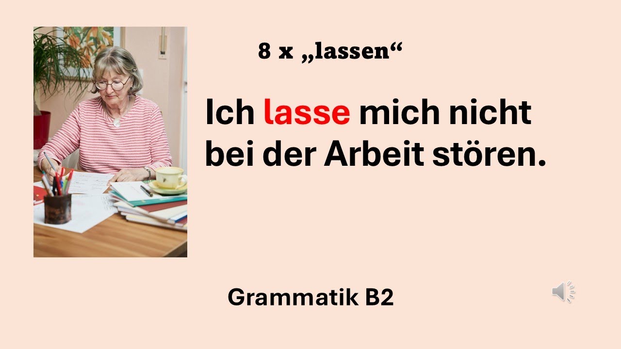 Das Verb lassen #lassen #das_Verb_lassen #grammatik_b2