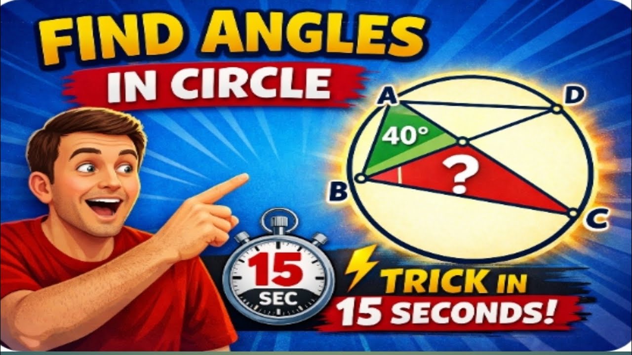 Class 10th find angles in circles