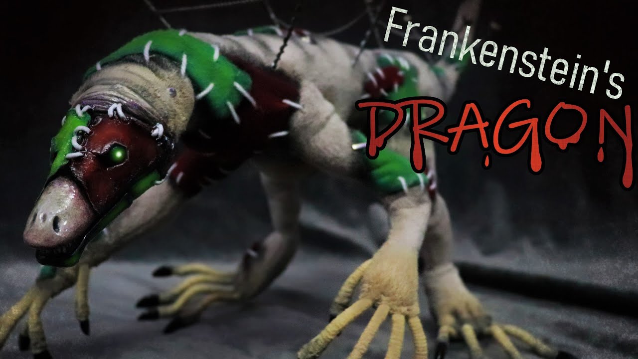 Making Frankenstein's Dragon || Poseable Art Doll Tutorial || Halloween Special