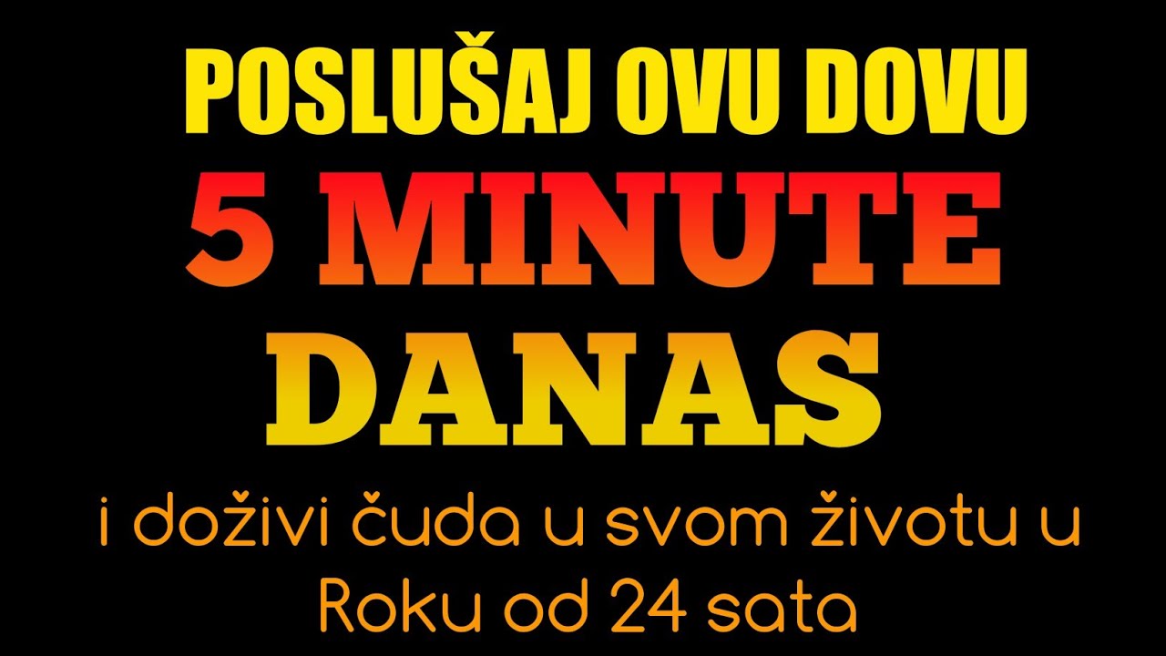 Poslušaj ovu dovu 5 minute i doživi čuda u svom životu u Roku od 24 sata
