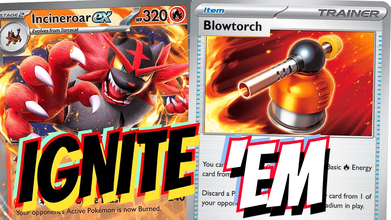 1-е место: Incineroar ex Blaze от Dawn в топовых колодах! ⛑️🐯С Magmortar, Gravity Mountain и Igni...