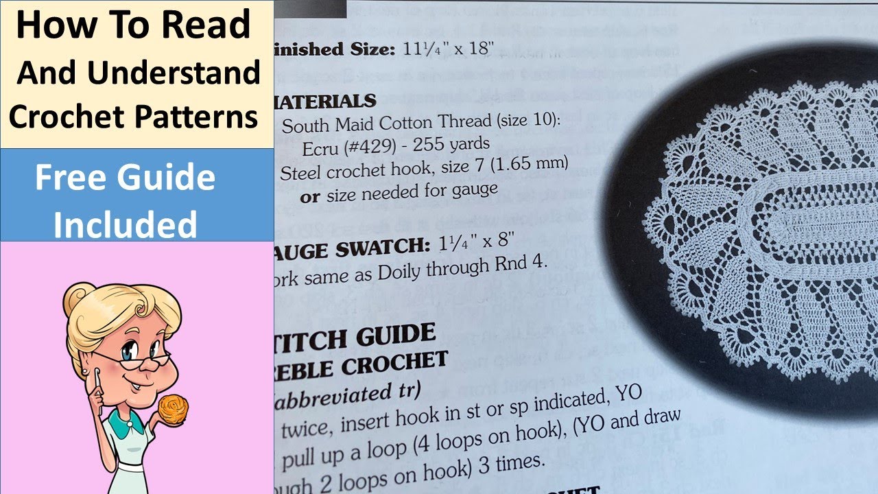 How to Read and Understand Crochet Patterns - The Basics - Plus Free Crochet Guide