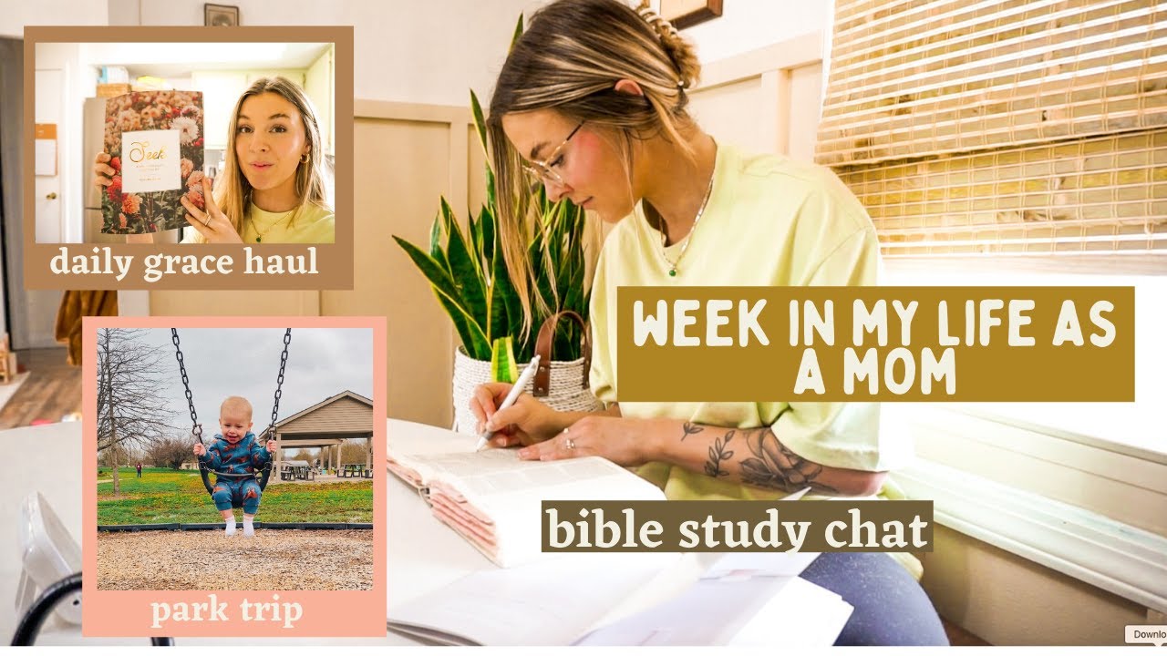 WEEK IN MY LIFE💛...bible study, garage sale haul, stay at home mom things