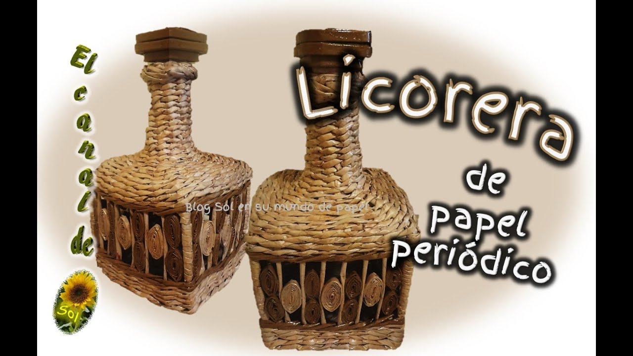 LICORERA DE PAPEL PERIODICO - Decanter newspaper