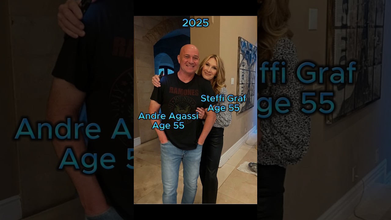 Andre Agassi and Steffi Graf than and now #legendary #90s #celebrity