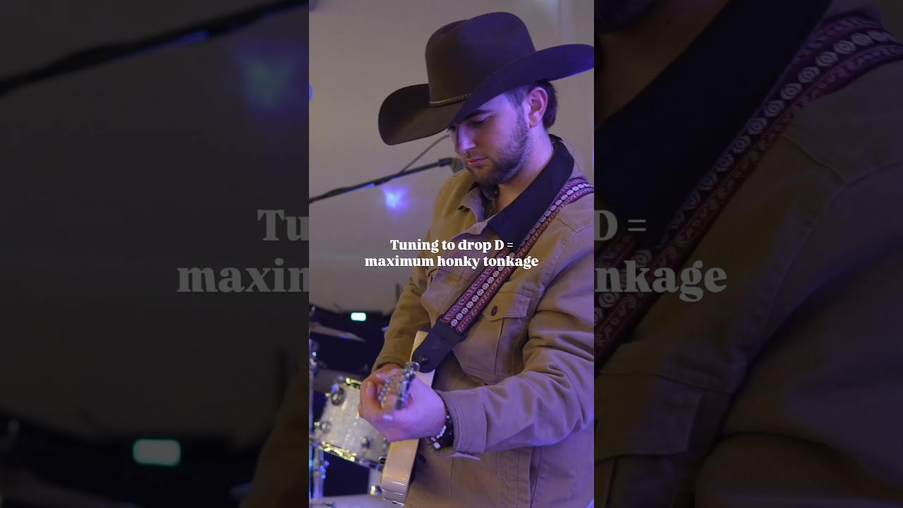 Tuning to drop D = maximum honky tonkage #country #countryrock #countryrockmusic