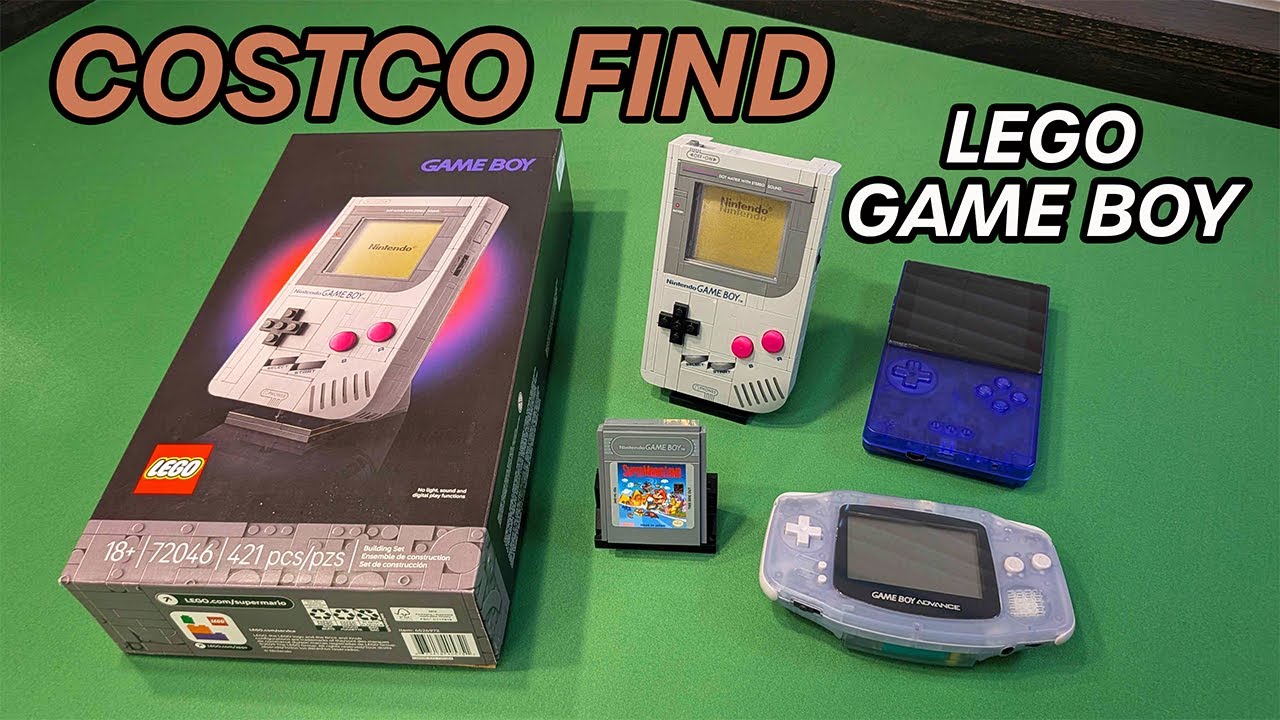 Обзор и сборка Nintendo LEGO Game Boy от Costco (72046) | Ностальгическое сравнение портативных р...