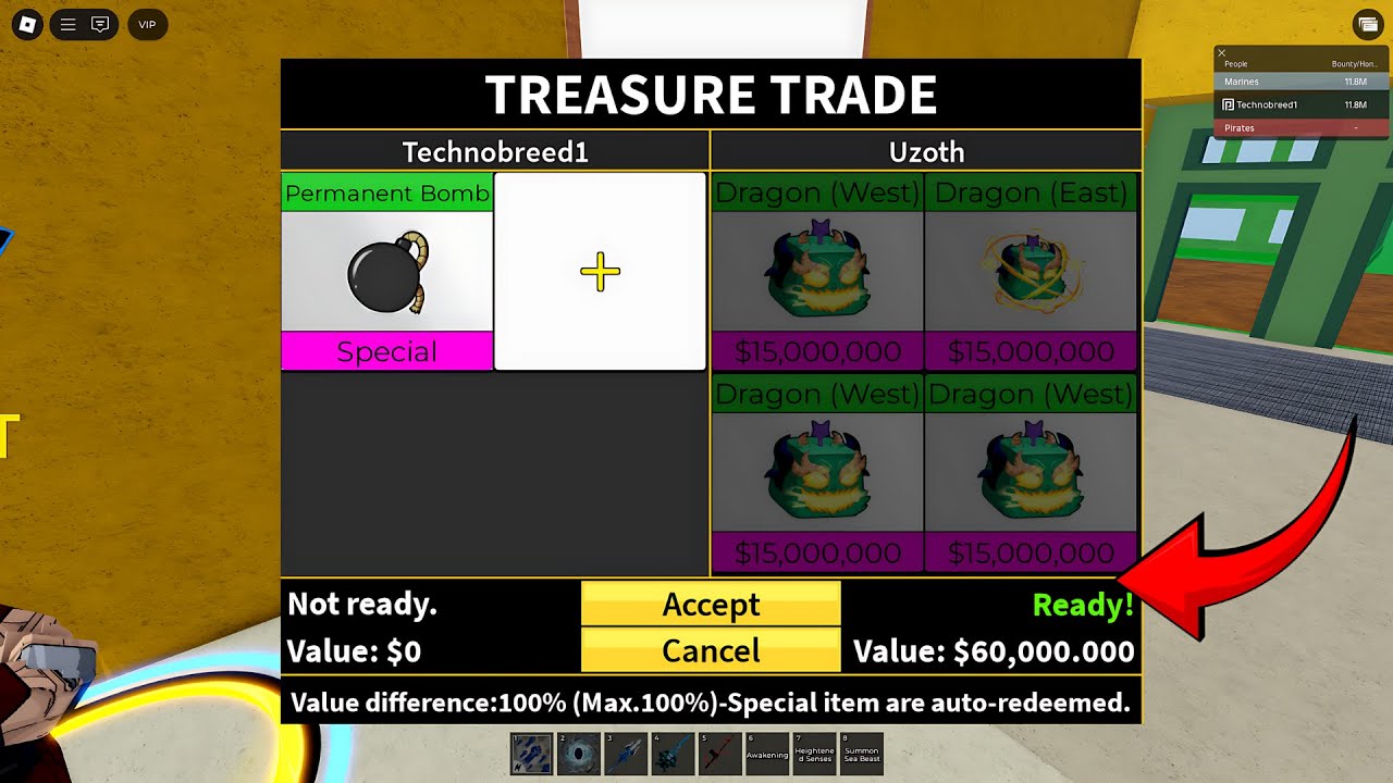 Trading New Permanent Bomb OMG🟢 Found all INSANE Trades For 24 Hour - BloxFruits Trading- Update27.3