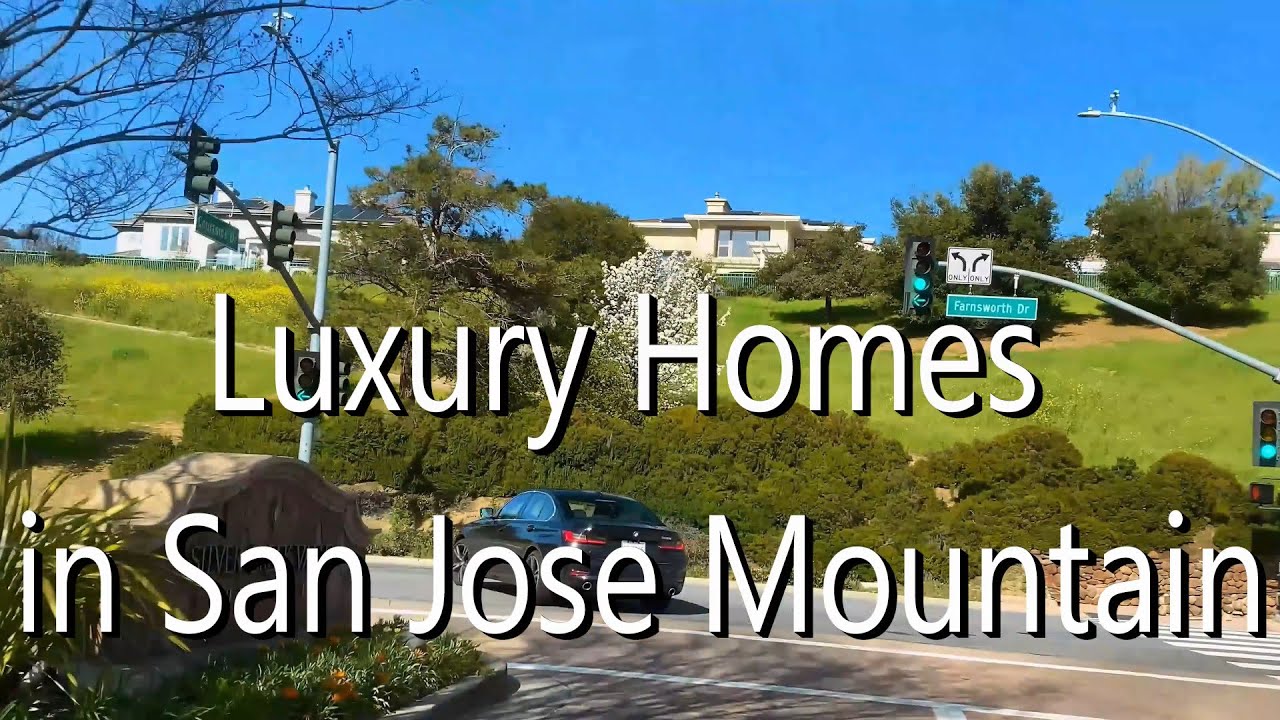 [4K] San Jose Mountain Road Drive🚗 | Silver Creek Valley Luxury Homes & Scenic Streets