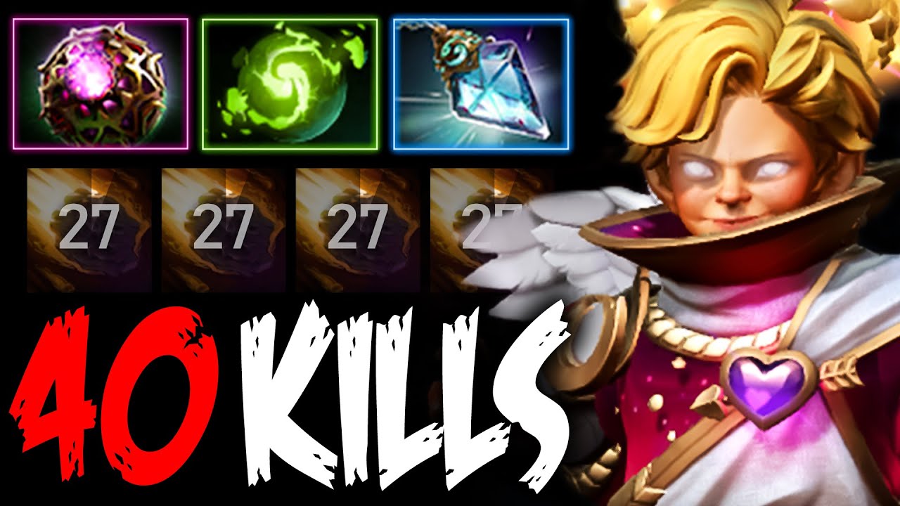 OMG 40 KILLS!! EPIC MAX LEVEL INVOKER REFRESHER COMBO + SPELL PRISM | Dota 2 Invoker