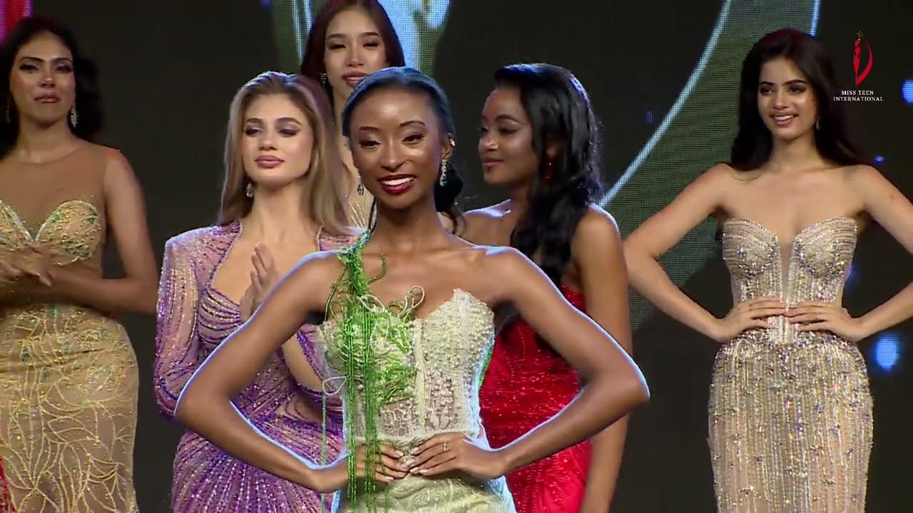 Crowning Moment of Third Runner-Up of Miss Teen International 2024 - Onkatlile Koolatotse