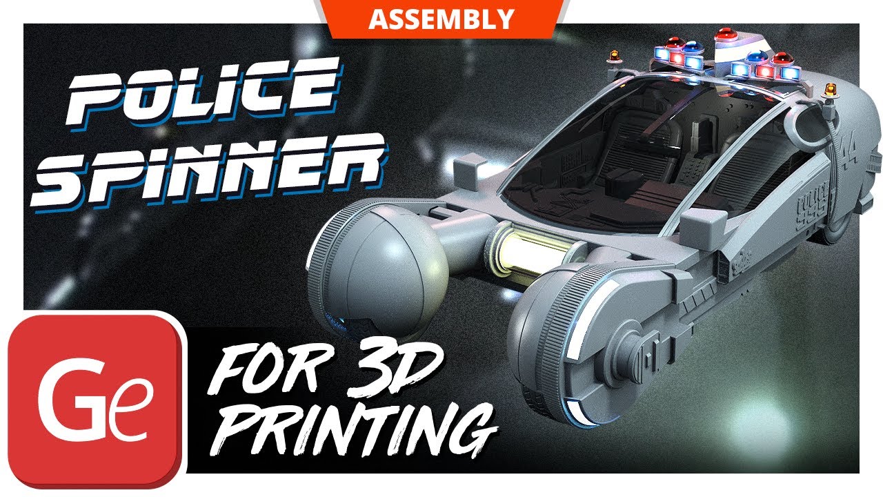 Police Spinner 3D Printing Model | Assembly by Gambody