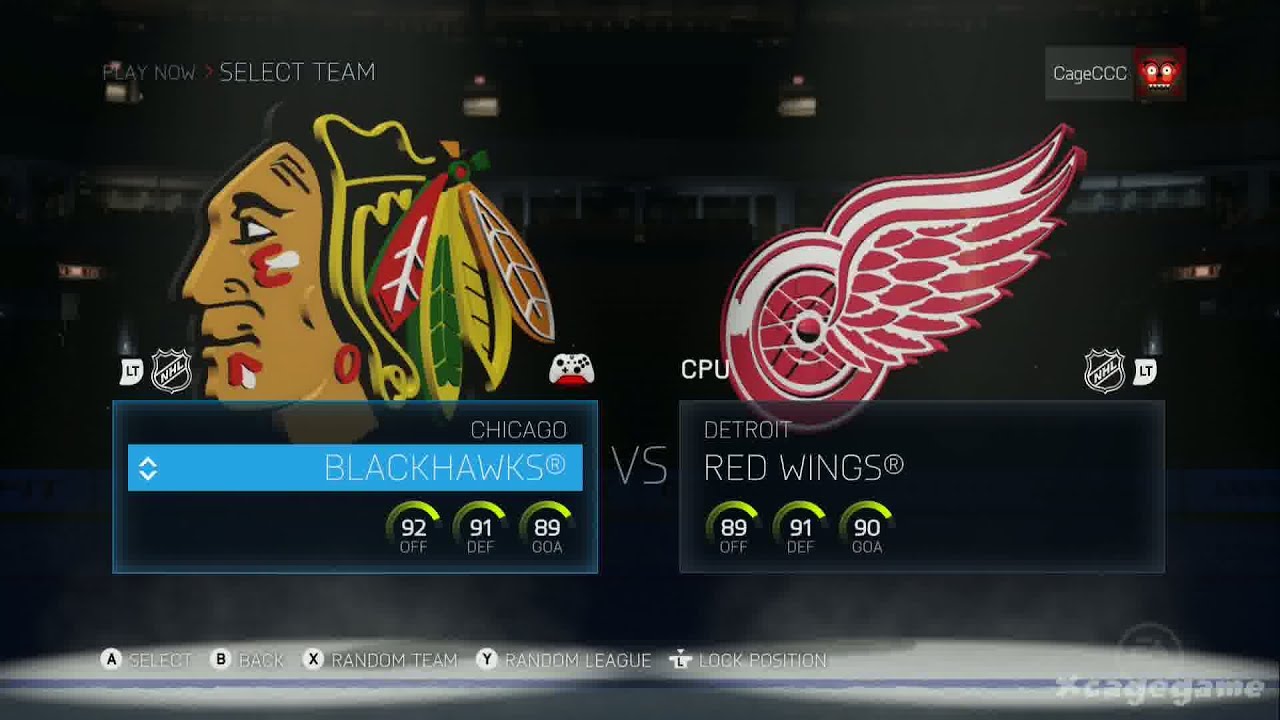 NHL 15 - Gameplay Chicago Blackhawks vs Detroit Red Wings - Difficult  Superstar [ HD ]