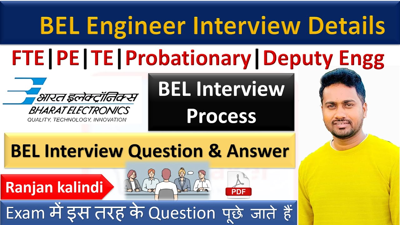 BEL Interview Process | FTE | Probationary | Deputy | Project |Trainee Engineer | Interview Question
