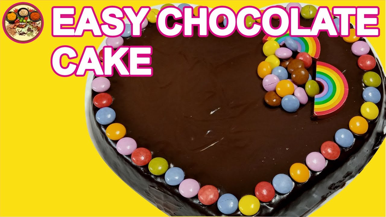 CHOCOLATE CAKE, COCOLATE HEART CAKE, EASY CAKE RECIPE,  CHOCOLATE GANACH CAKE, HEART SHAPE CAKE,