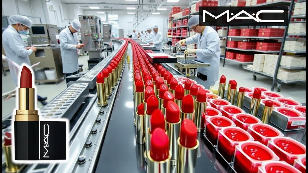 How MAC Lipstick is Made in Factories | A Step-by-Step Tour of the Factory