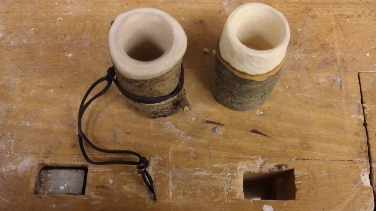 Shotbecher aus Holz - selbst gemacht
