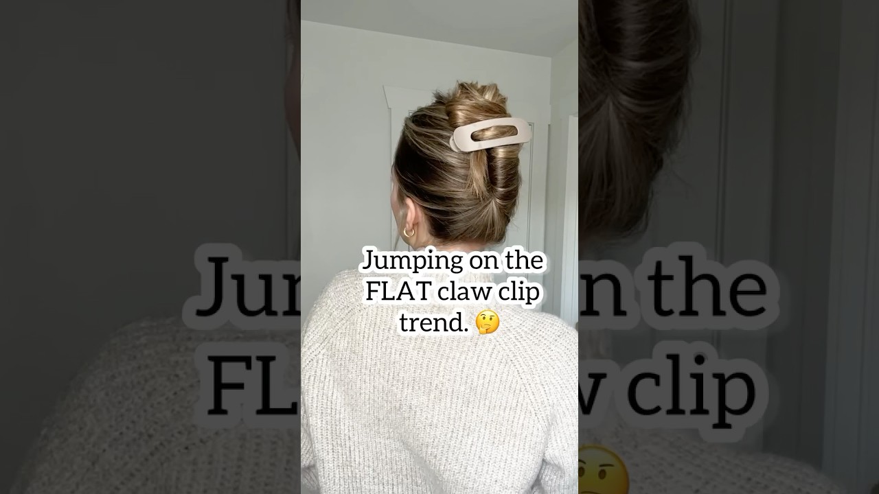 Jumping On The Flat Claw Clip Trend - What Do We Think? #clawclip #clawcliphairstyles