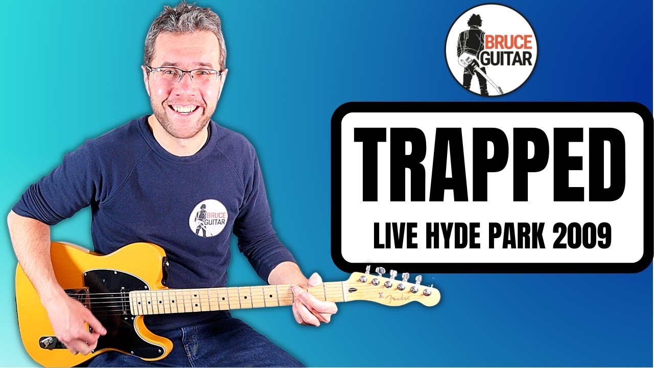Bruce Springsteen - Trapped (Live, Hyde Park, 2009) guitar lesson