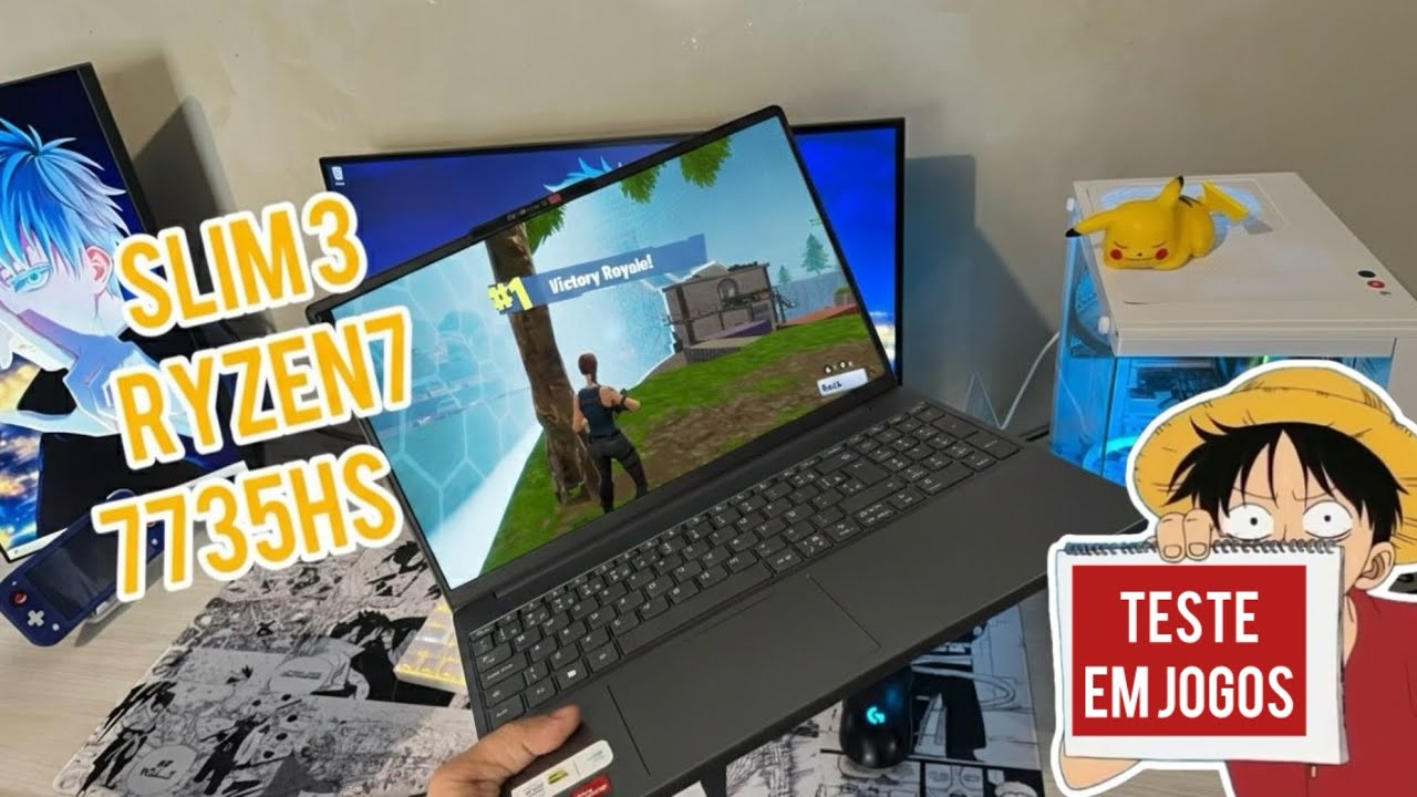 Testando Jogos Lenovo IdeaPad Slim 3 com RYZEN 7 7735HS