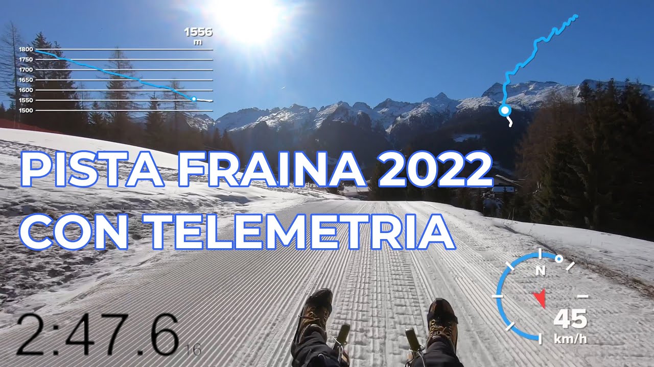 Fraina 2022  - Telemetry GPS - Slittino Sportivo/Sport Rodeln -