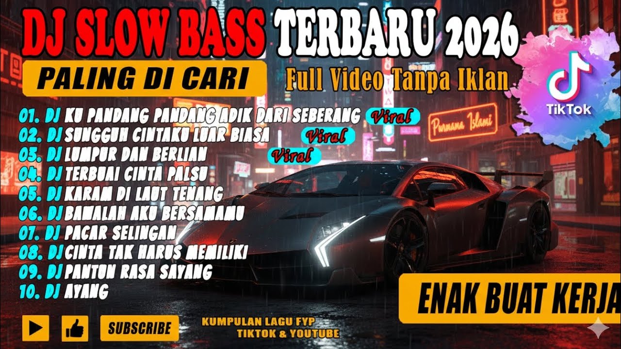 DJ SLOW BASS TERBARU 2026 || DJ CINTA DARI SEBERANG || DJ SUNGGUH CINTAKU LUAR BIASA  TANPA IKLAN