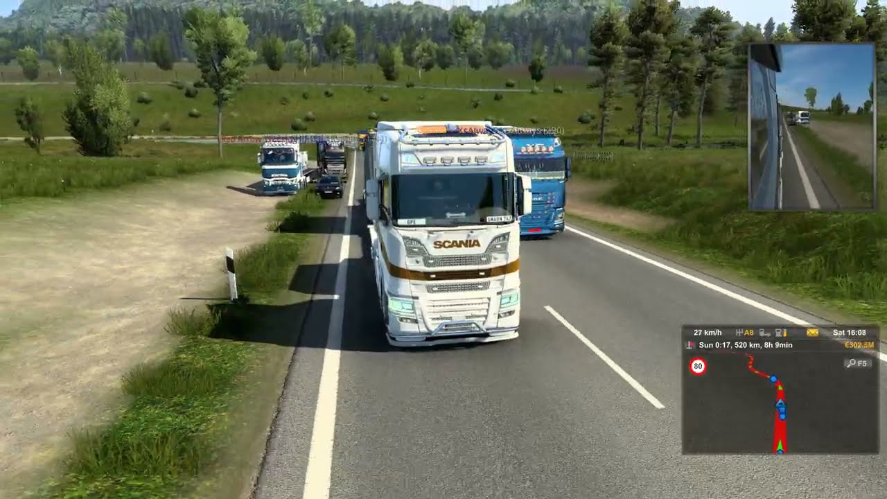 ETS2 Funny Moments - Normal Day in Euro Truck Simulator 2 Multiplayer