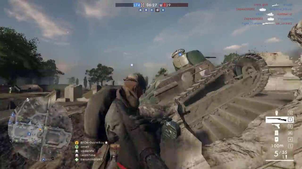 【BF1】Battlefield 1 | LMGと騎兵でキルレ14【心の声で実況】