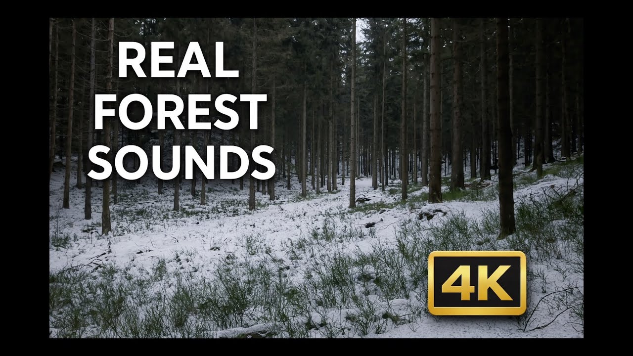Real Forest Sounds | Daytime Nature Ambience (ASMR) | 4 Hours
