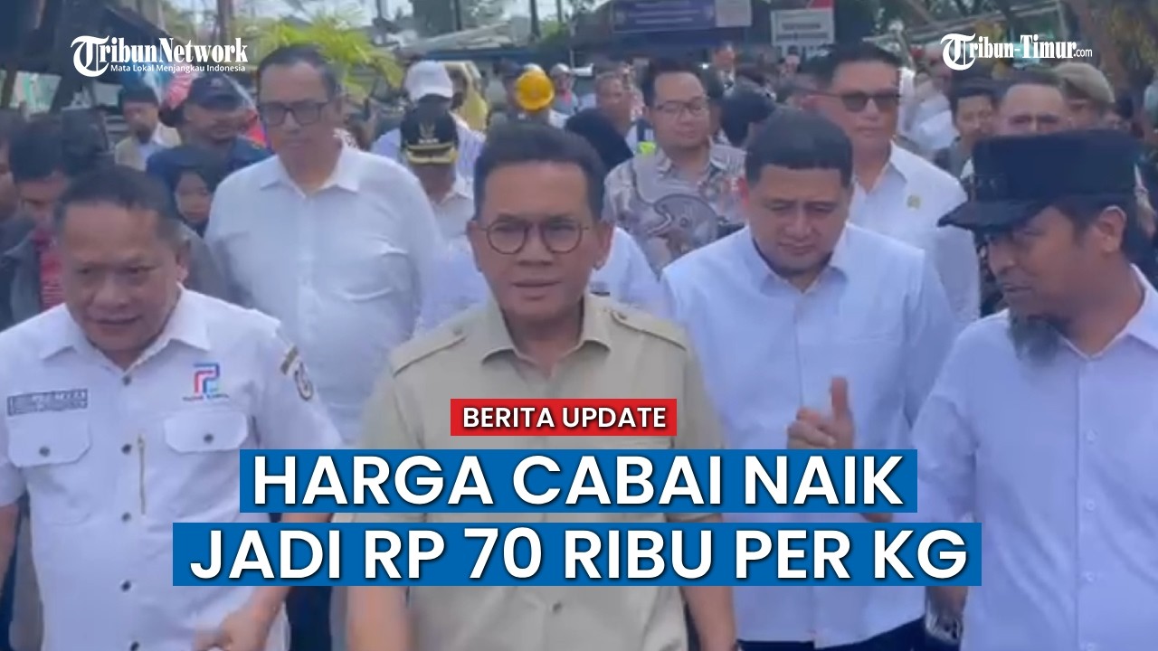 Mendag Budi Susanto Belanja Bahan Pokok di Pasar Terong