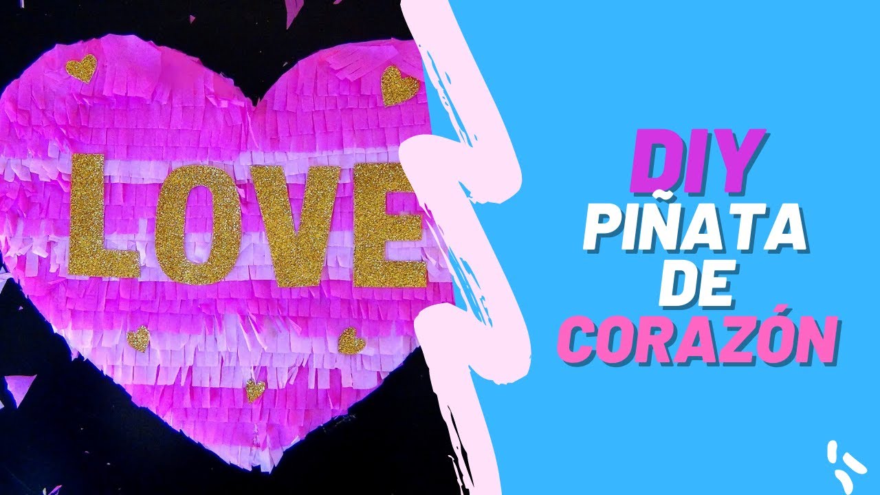 Piñata de corazón Paso a Paso fácil de hacer para facebook