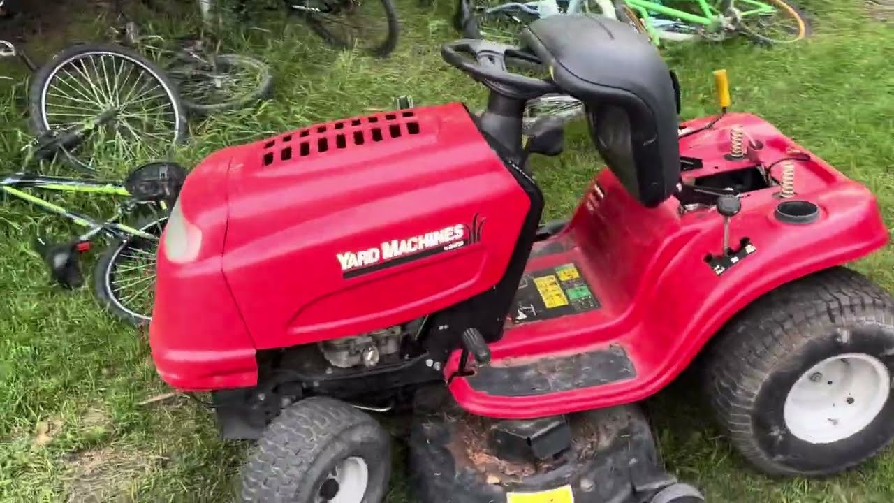 Parting out an mtd yard machines riding mower for future projects 