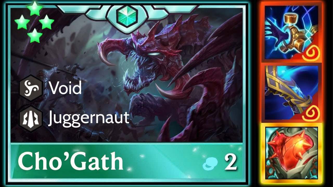 4 Star Cho'Gath ft  6 Juggernaut⭐⭐⭐⭐ | TFT Set 16