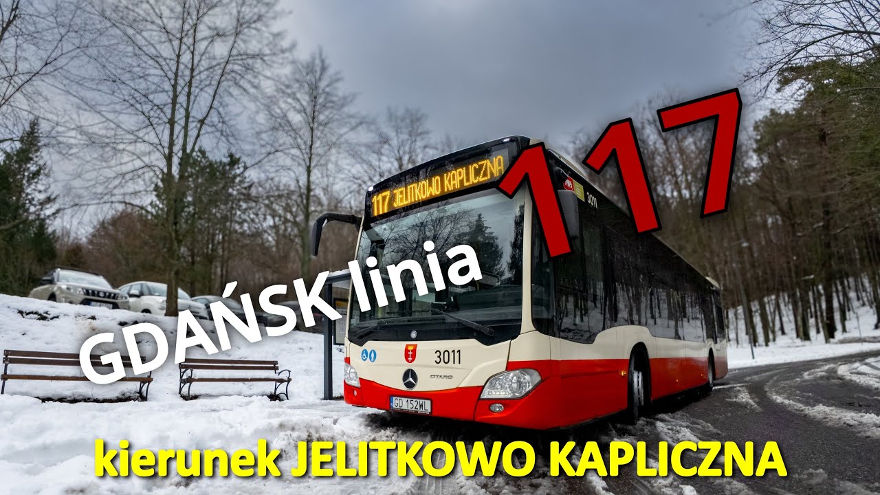 GDAŃSK linia 117 kierunek JELITKOWO KAPLICZNA