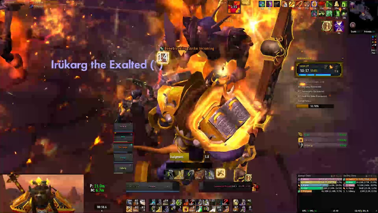 WoW Patch 7.3.5 Black Rook Hold +19 [+2] (Retribution Paladin PoV)